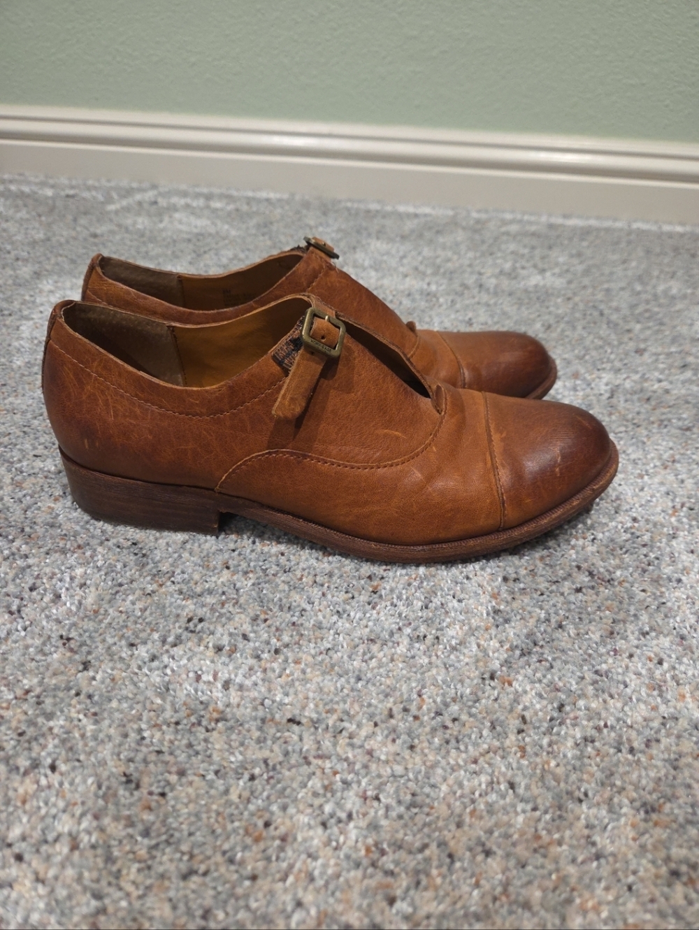 Kork-Ease Leather Loafer Niseda Buckle Captoe Oxfords Womans Size 8M - Picture 6 of 8